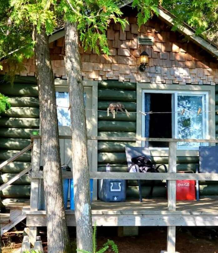 Lodge cabin.