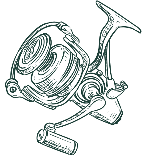 drawing of fishing reel